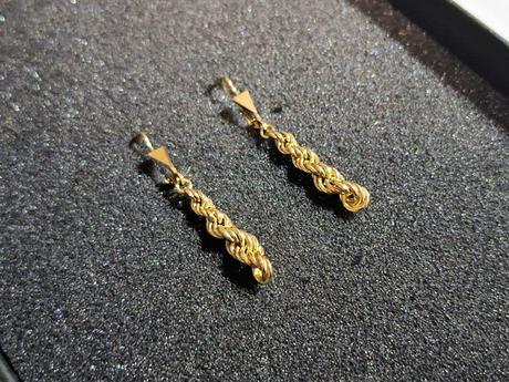 Náušnice zo žltého 14k zlata,