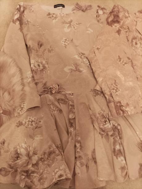 Komplet šaty,bundička a golier už aj s poštou, 128