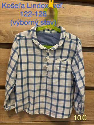 Košeľa lindex veľ. 122-128, lindex,122