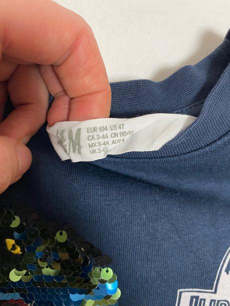 H&m mikina s dinosaurom, h&m,104