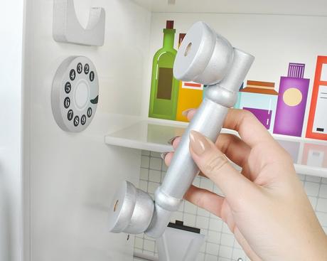 Drevená kuchynka s príslušenstvom biela,