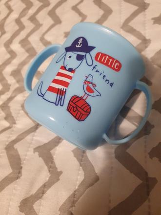 Pohárik ušatý - modrý namornícky,