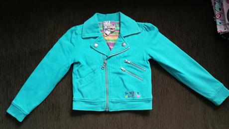 Tyrkysová bunda 5-6 r, debenhams,116