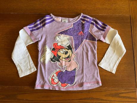 Tričko adidas minnie mouse s dvojitým efektom, adidas,104