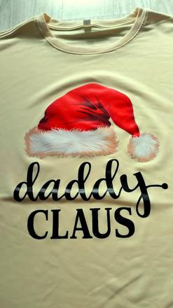 Vianočné tričko "daddy claus", v. xxl/xxxl, xxl