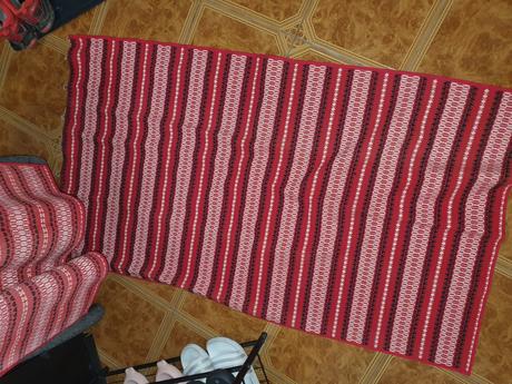 Retro sada obrus malé obrúsky zavesy na chalupu, 