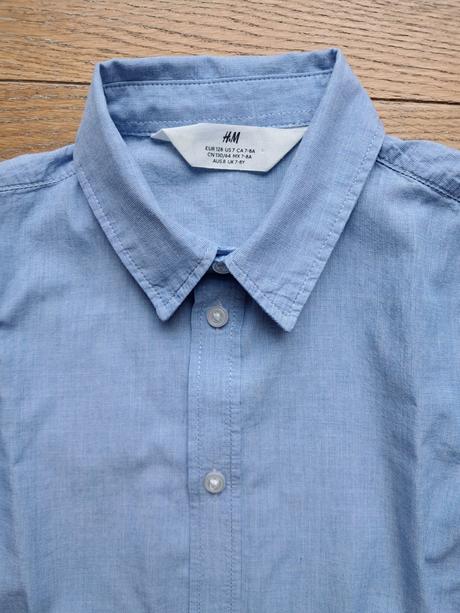 Bavlnená košeľa h&m veľkosť 7-8 rokov, h&m,128