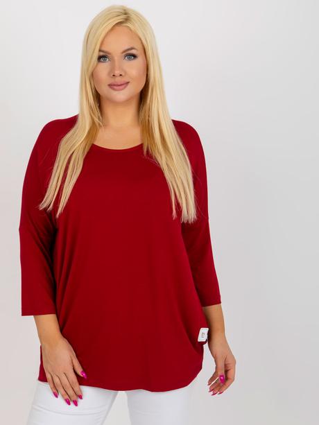 Dámsky top basic plus size -mix farieb, 