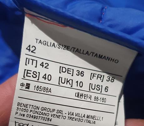 Prešívaná bundička benetton, benetton,38
