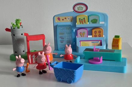 Peppa pig obchod a minigolf,