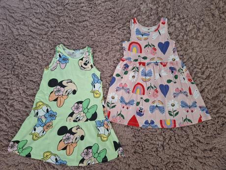 Šaty 98/104 2ks, h&m,98