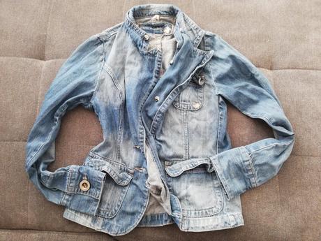 Rifľová bunda, denim,s
