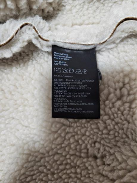 Dlhý klasický kabát, h&m,s