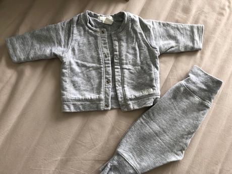 Šedá súprava 2-4 mesiace hm, h&m,62