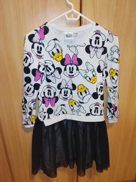 Mikinové minnie šaty 134/140, disney,134