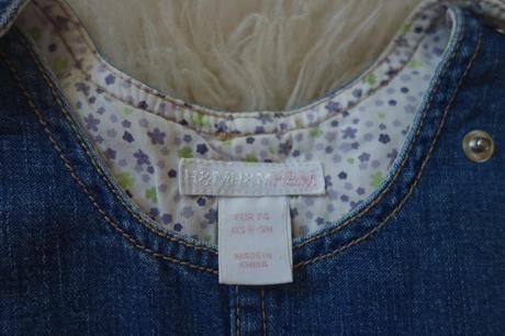 Riflové šatičky, h&m,74