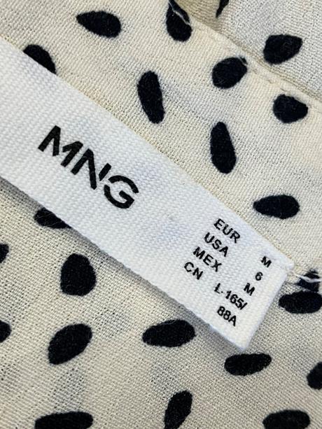 Dámske vzorované šaty maslovo čierne mango (m), mango,m