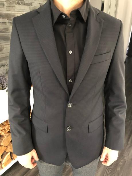 Pánsky oblek alaindelon tmavomodrý, 46