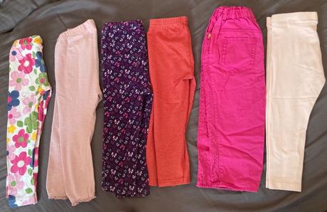 7x leginy/nohavice 80-98, 86–98