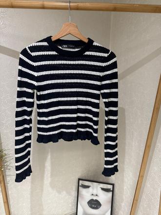Pleteny top zara, zara,m