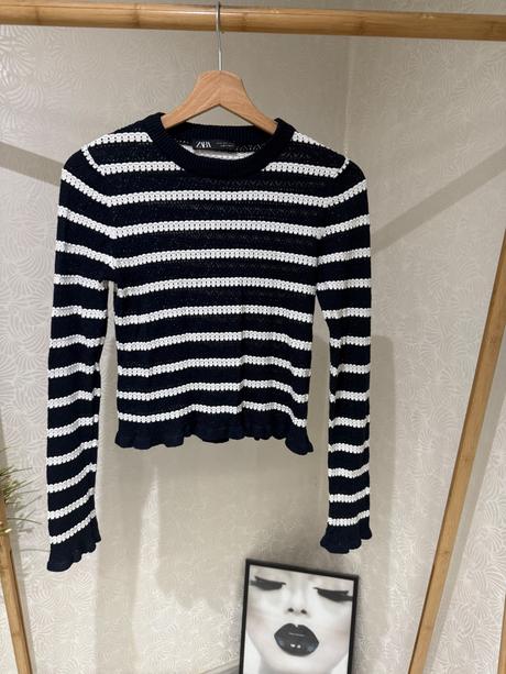 Pleteny top zara, zara,m