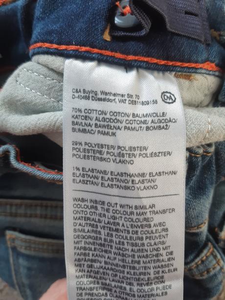 Rifľové kraťasy, veľ. 92, c&a,92