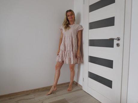 Šatočky bavlnená krajková látka oversize -36,,