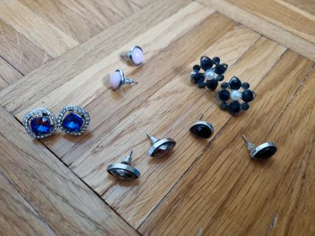 5 párov náušníc - bižutéria, 