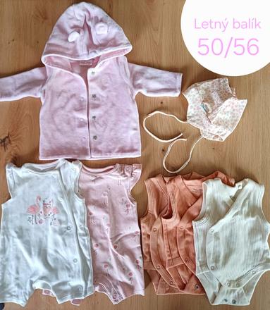 Kvalitný letný balík pre novorodeniatko, 50–62