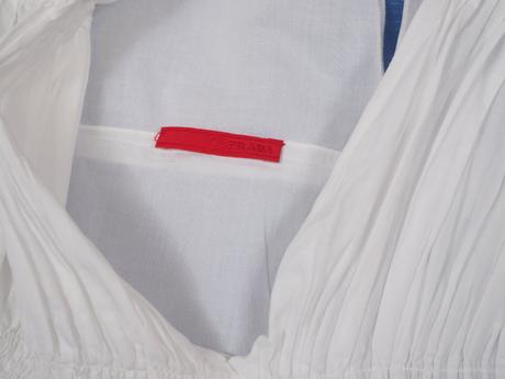 Luxusná biela blúzka prada, prada,s