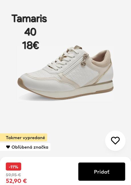 Tenisky tamaris, tamaris,40