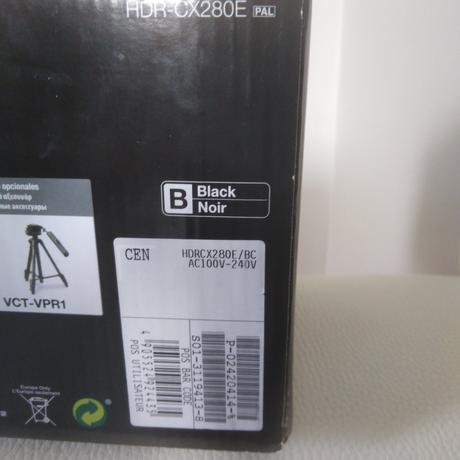 Videokamera sony hdr-cx280e, sony