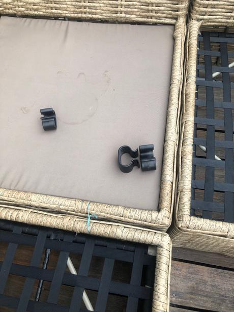 Záhradná sedacia súprava lounge umelý ratan, 