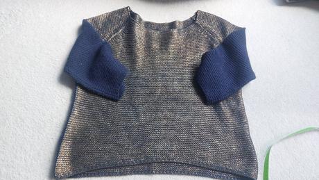 Gaudi zlato modrý pulover, gaudi,l