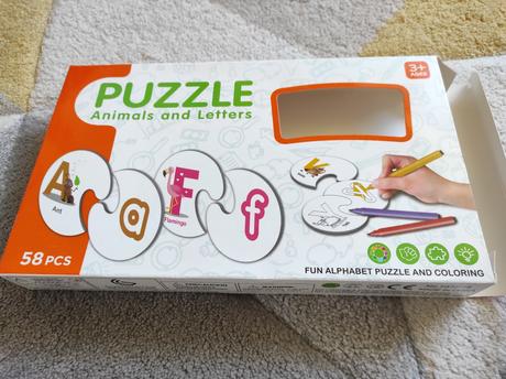 Puzzle abeceda english,