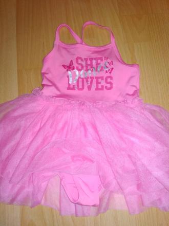 Dres na balet, tanečnú 98/104, ballet rosa,98