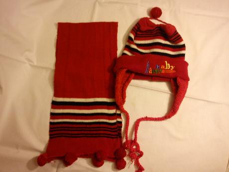 Pletený set- čiapka+šál, 98