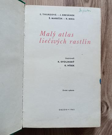 Ľudmila thurzová - malý atlas liečivých rastlín, 