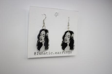 Lana del rey vibe plastové náušnice,