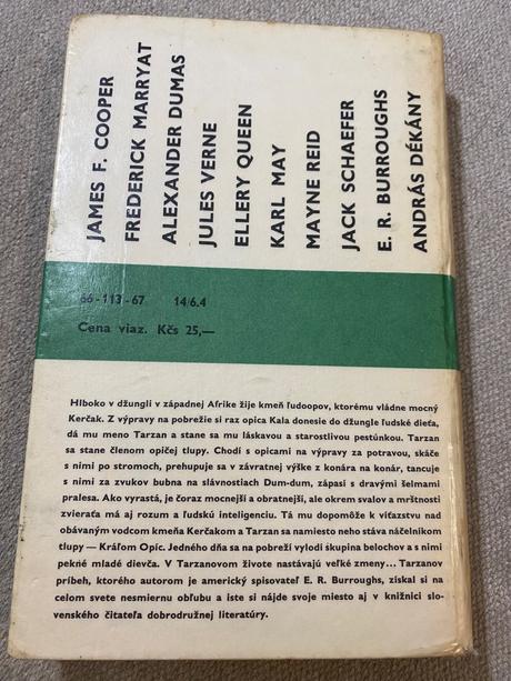 Stopy tarzan z rodu opíc edgar rice burroughs 1967, 