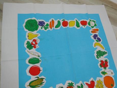 Obrus bavlnený s ovocím a zeleninou, 