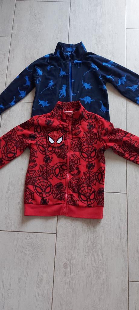 Mikiny fleece č. 134/140 - spolu 6eur, marvel,134