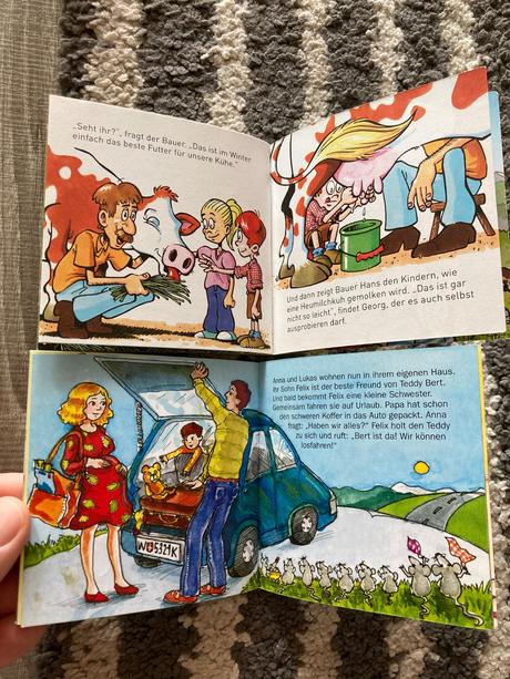 Mini knižky v nemčine 2ks, 