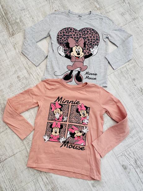 2 trička sinsay 134 minnie, sinsay,134