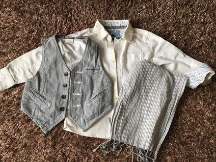 Košeľa-vesta-šálik, next,98