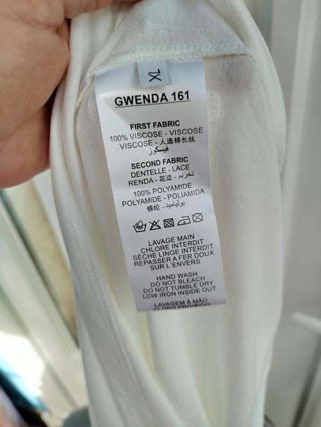 Čipkovaný top l/xl, l