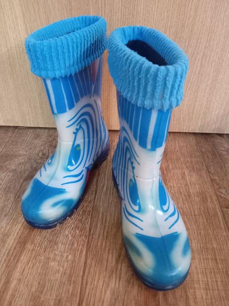 Gumáky modré č.32, demar,32