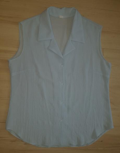 Bledomodrý blúzkový top, m