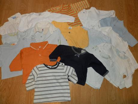 Značkove trička s dlhým rukavom na 0-3 mesiace, h&m,62