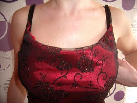 Šaty čipka - satén., s